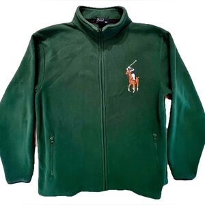 Polo by Ralph Lauren Boys Forest Green Fleece Jacket - L (16/18)